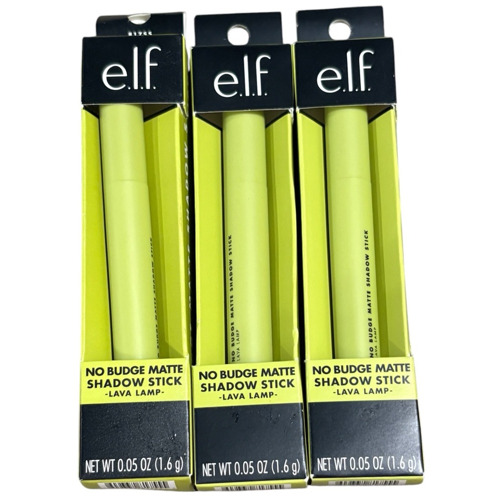 3 New e.l.f. No Budge Matte Eye Shadow Stick - Lava Lamp